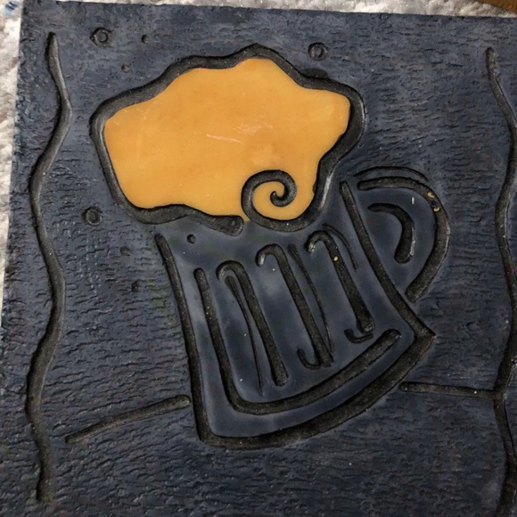 NWT! 4 Drink Coasters With Whimsical Design - Picture 3 of 5